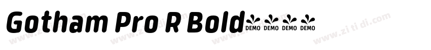 Gotham Pro R Bold字体转换